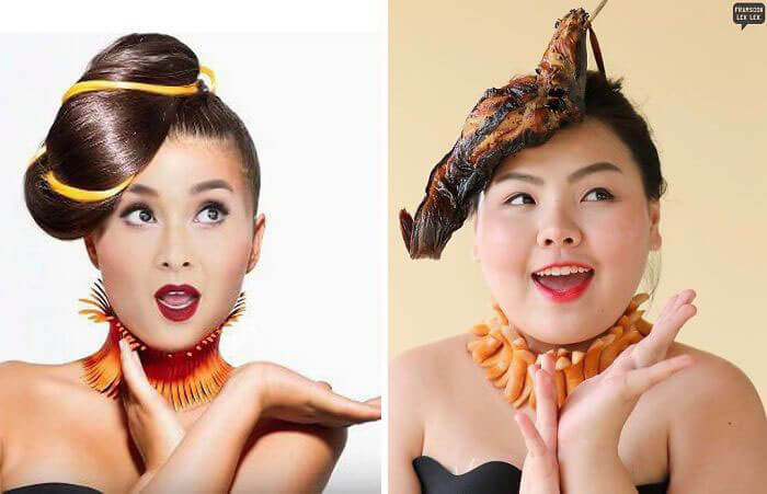 Recreate Celebrity Outfits with food sine benjaphorn 28 (1)