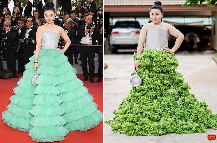 Recreate Celebrity Outfits with food sine benjaphorn 5 (1)