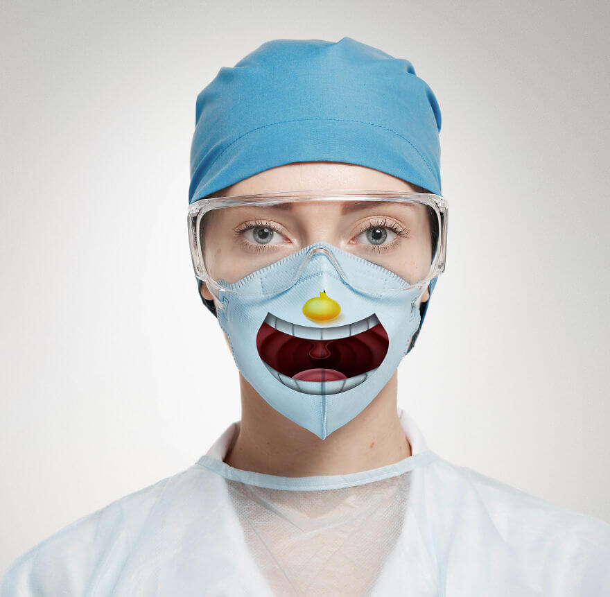 18 Pictures Of Funny Surgical Masks That Prove Laughter Can Make Your ...