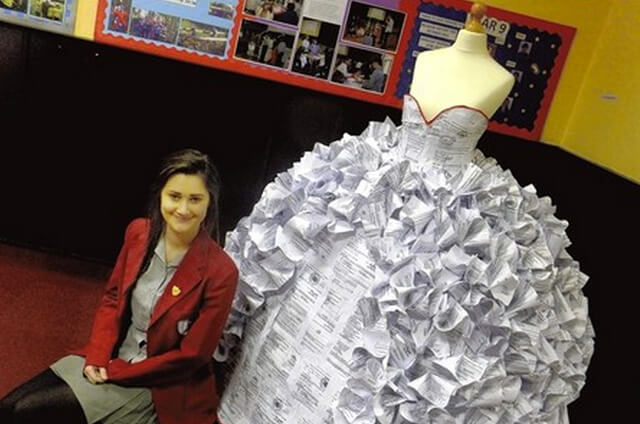 wedding dress made out of divorce papers 3 (1)