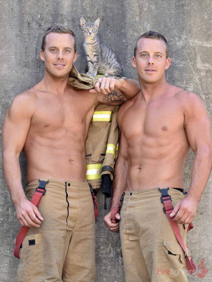 Australian Firefighters pose for the 2019 Charity Calendar