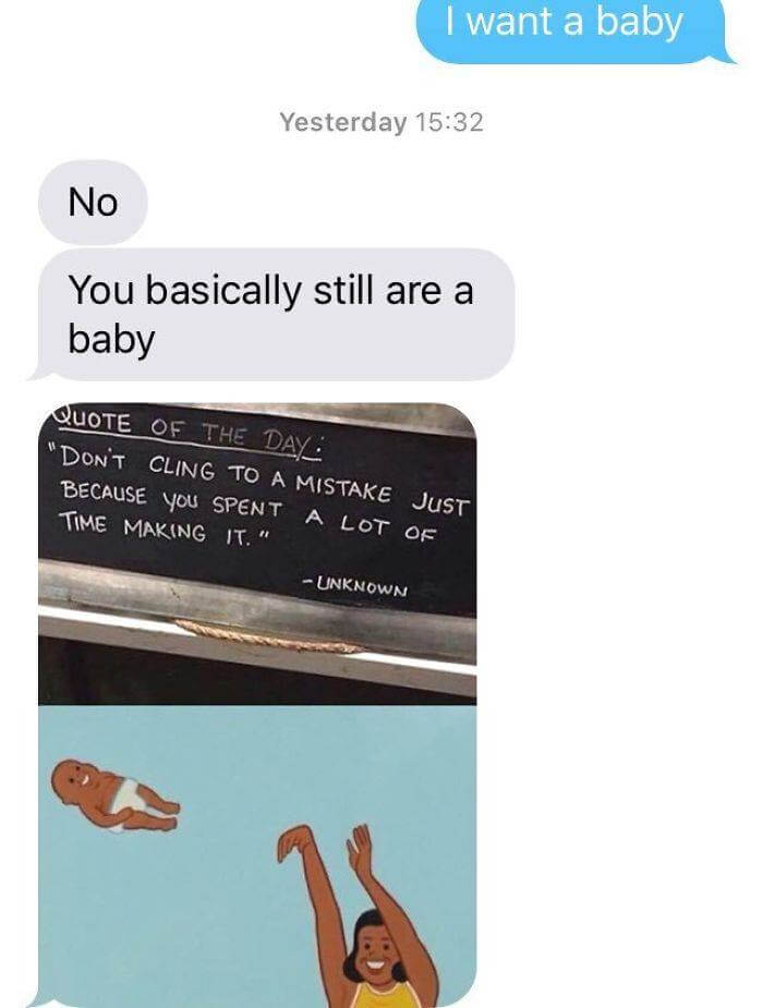 Text Your Boyfriend ‘I Want A Baby’