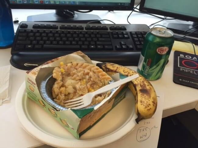 sad office lunch pictures
