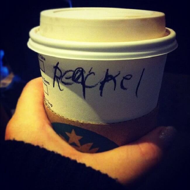 funny Starbucks misspelled name