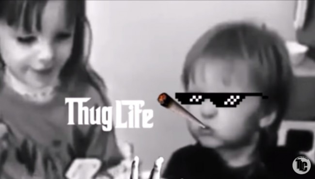 thug life sunglasses meme