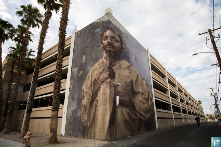 Corner by Borondo Las Vegas street art