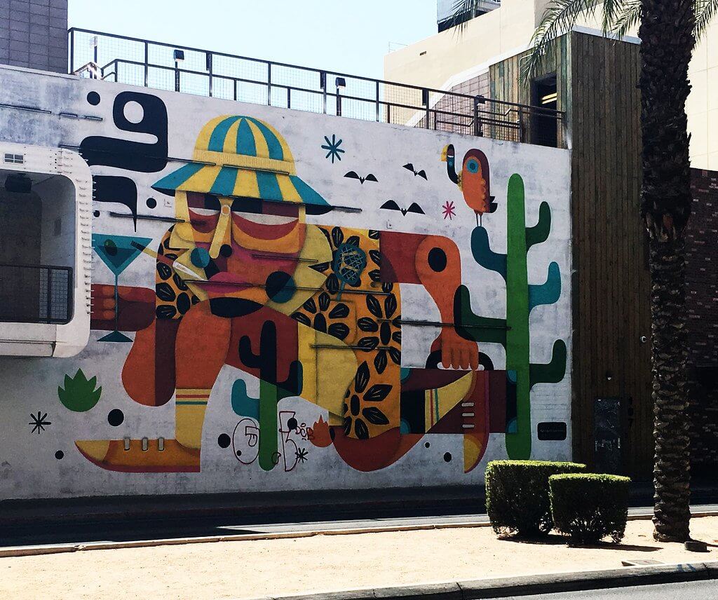 Fear and Loathing Mural in Las Vegas by Ruben Sanchez