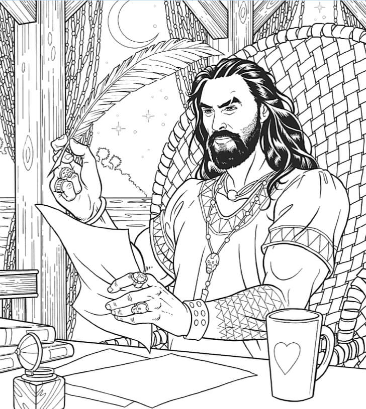 Jason Momoa Coloring Book 