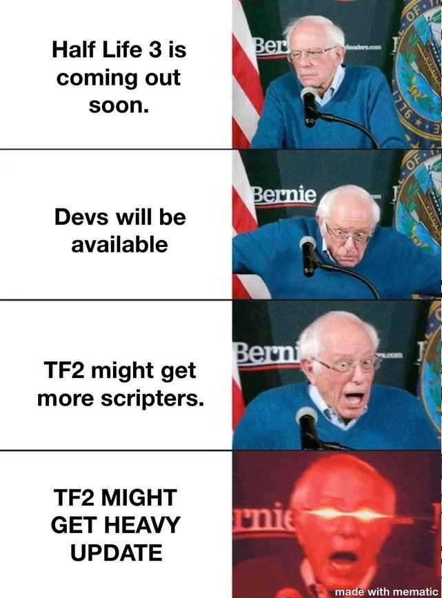 Former Senator Bernie Sanders reaction to Fortress 2 release from me.me