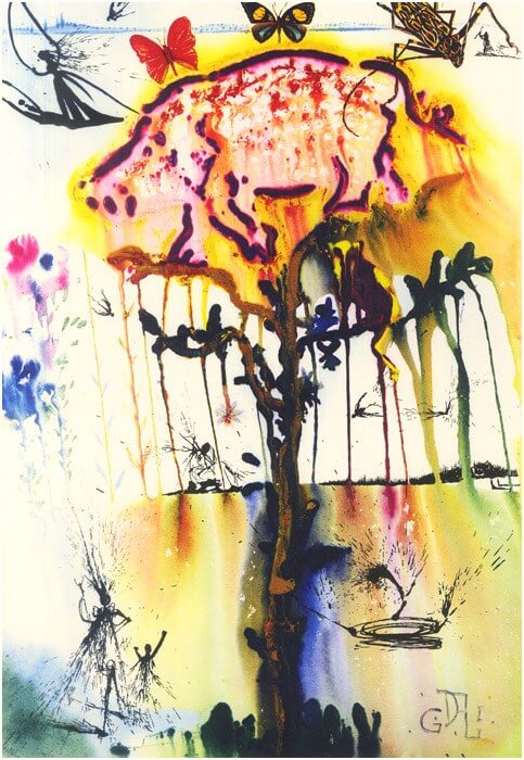 tree painting - alice in wonderland paintings