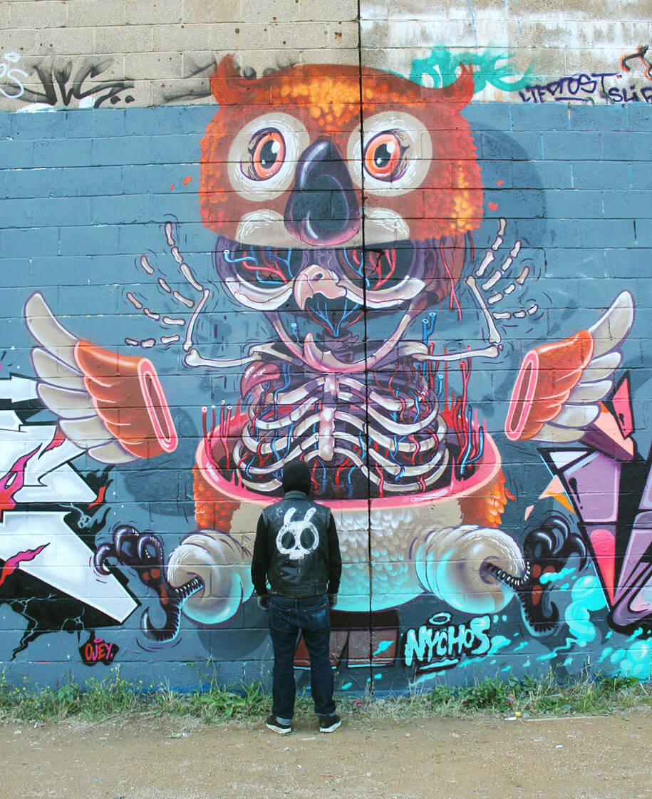 cartoon-character-animal-dissection-street-art-nychos-1