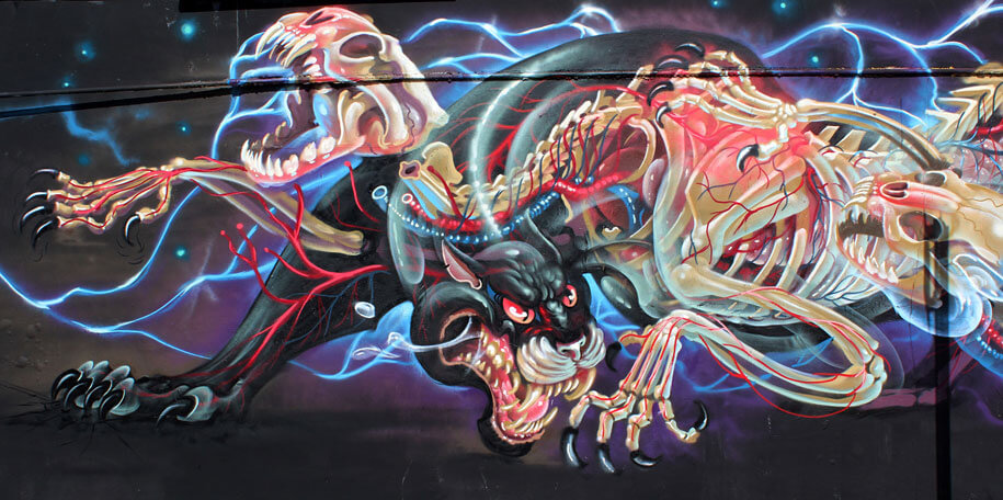 Dissected Graffiti Animal Characters