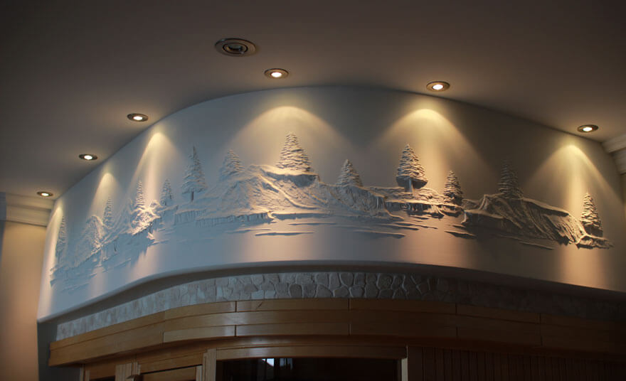 Bernie Mitchell drywall compound art