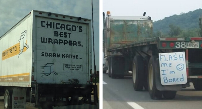 39 Funny Truck Signs People Noticed on the Road That are Just Hilarious