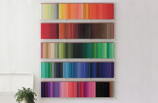 colored pencil display case