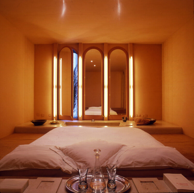 Architect Ricardo Bofill La Fabrica bedroom