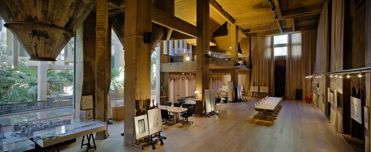 Architect Ricardo Bofill La Fabrica conference and exhibition room