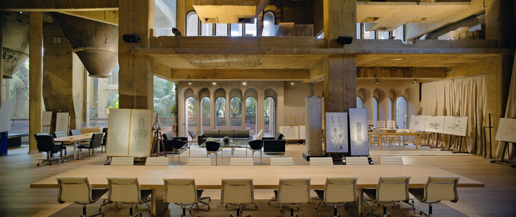 Architect Ricardo Bofill La Fabrica conference room