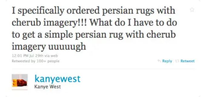 Kanye West deleted tweets