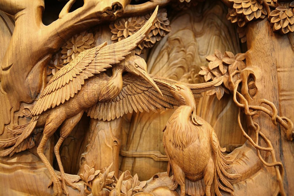 chinese wood carving art