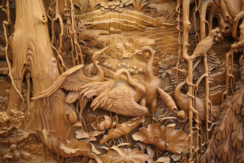 chinese wood carving art