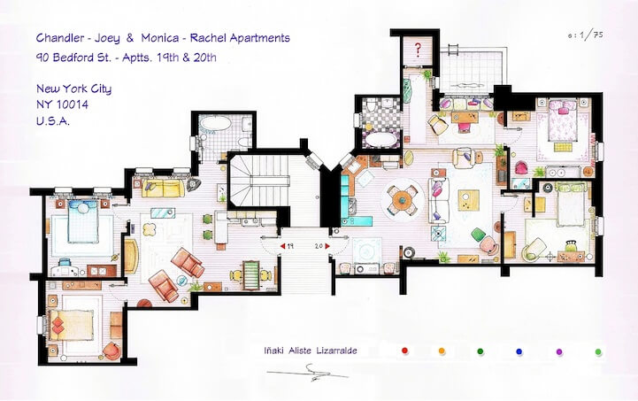 tv show floor plans