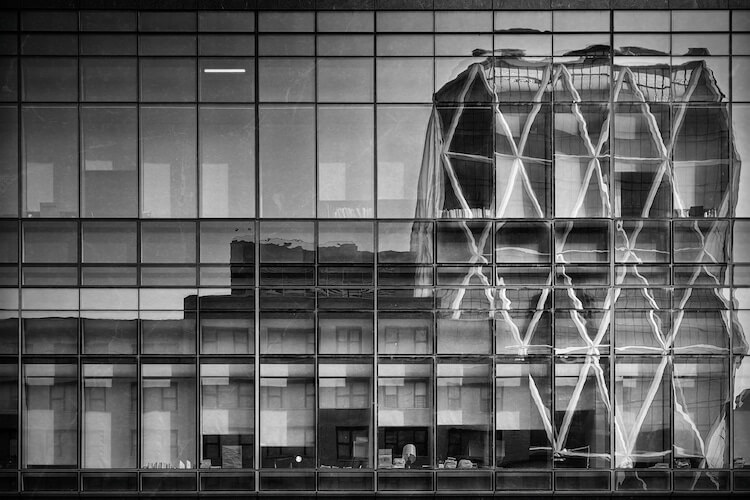 black and white architecture photos