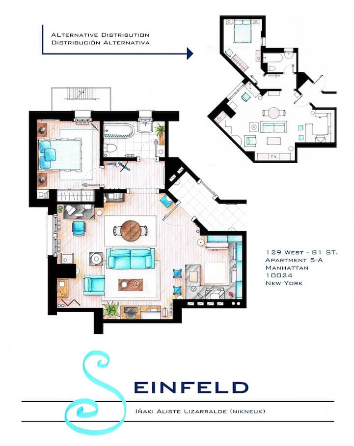 tv show floor plans