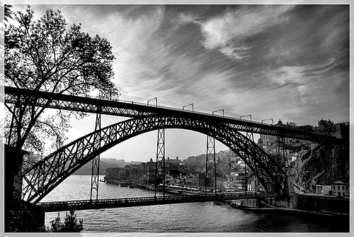 Black and white bridge pictures