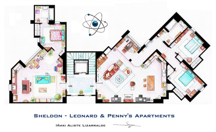 tv show floor plans