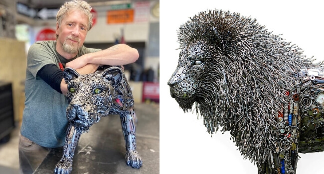 Brian Mock Creates Large Metal Animal Sculptures You Will Want in Your Home