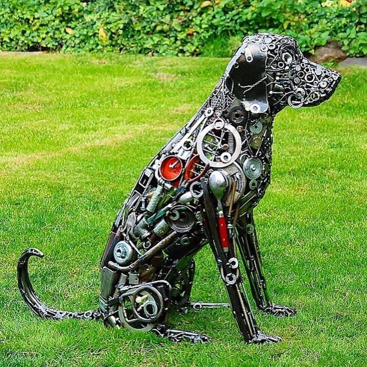 Brian Mock Creates Large Metal Animal Sculptures You Will