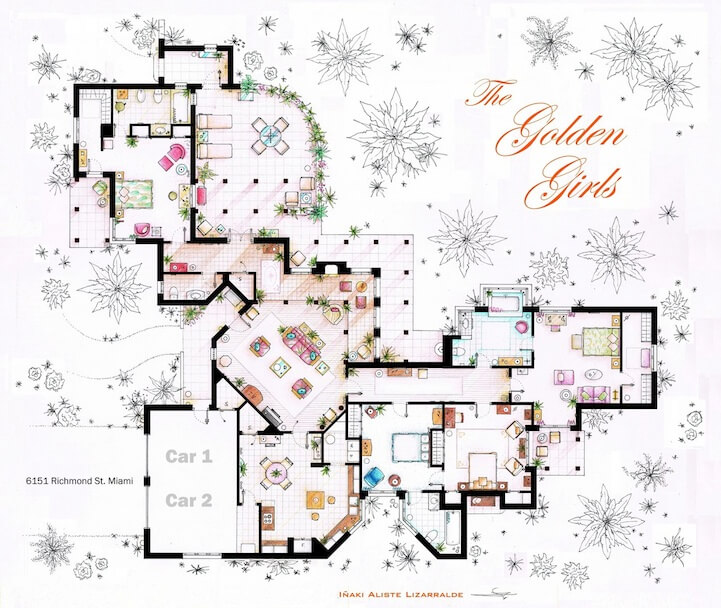 tv show floor plans