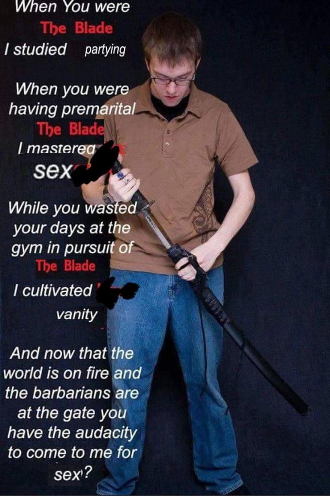i studied the blade