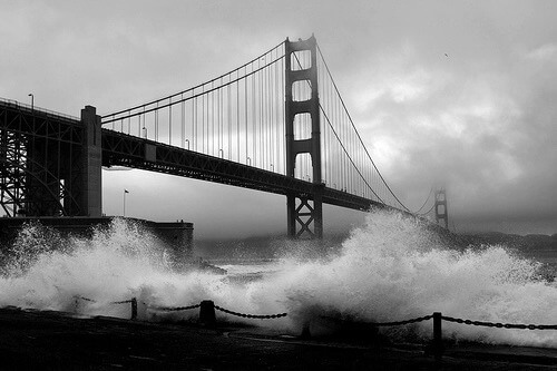 Black and white bridge pictures