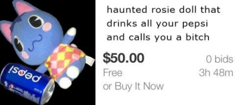 Cursed Doll That Drinks All Your Pepsi - Info and Images