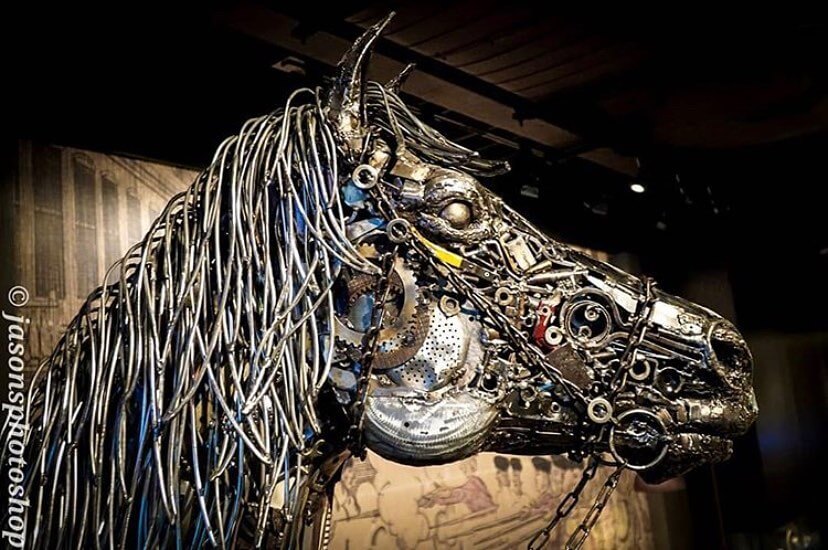 large metal animal sculptures