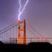 The Golden Gate Bridge Hit By Lightning Photos
