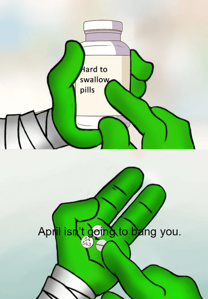 Hard to Swallow Pills meme 