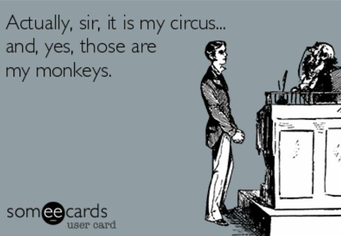 not my circus not my monkeys 