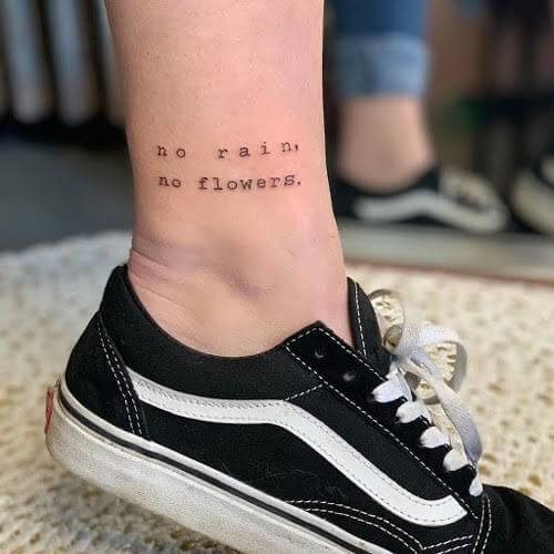 lower ankle tattoo