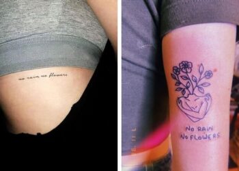 34 No Rain No Flowers Tattoo Examples For Inspiration