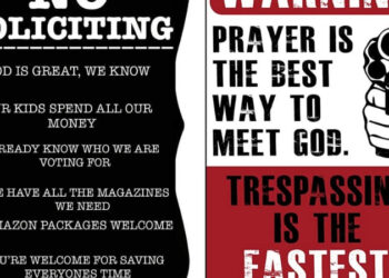 31 Funny No Soliciting Signs That Will Make Sure People Don’t Knock On Your Door