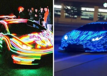 Lamborghini Huracan with 30,000 LEDs is the World’s Most Distracting Car