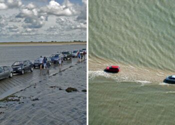 This Road in France Turns into the Ocean Twice a Day! The Most Unique Drive You’ll Ever Take