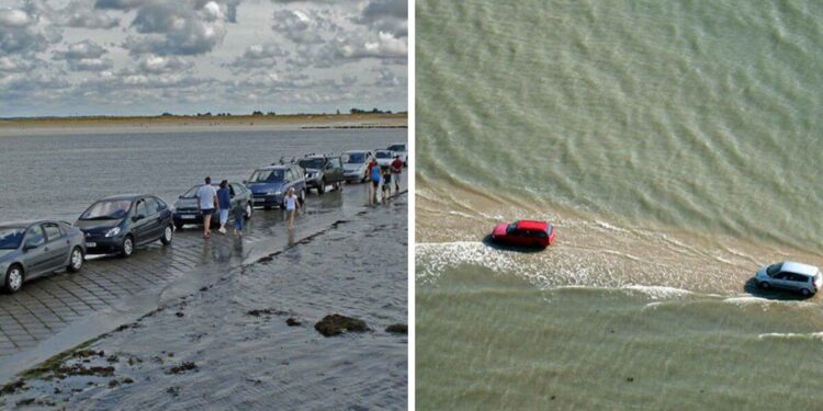This Road in France Turns into the Ocean Twice a Day! The Most Unique Drive You’ll Ever Take
